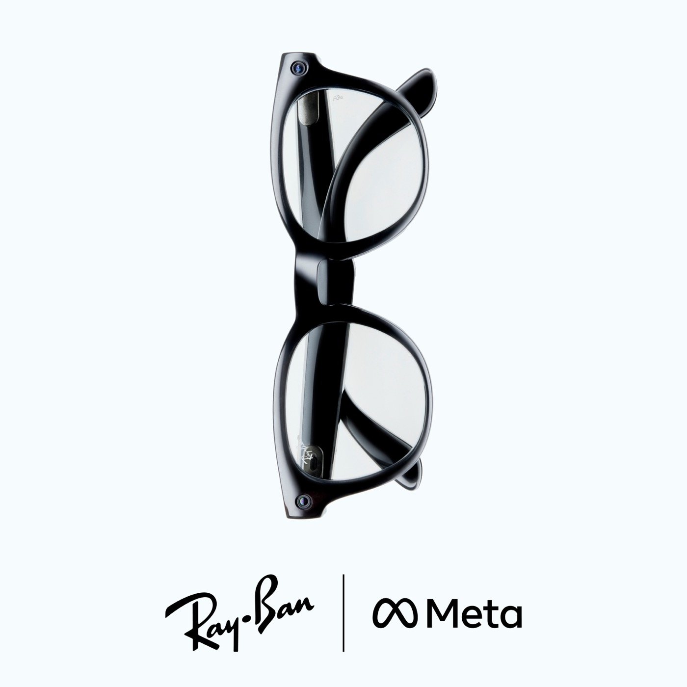 Ray-Ban Meta Scriber en negro brillante con lente transparente